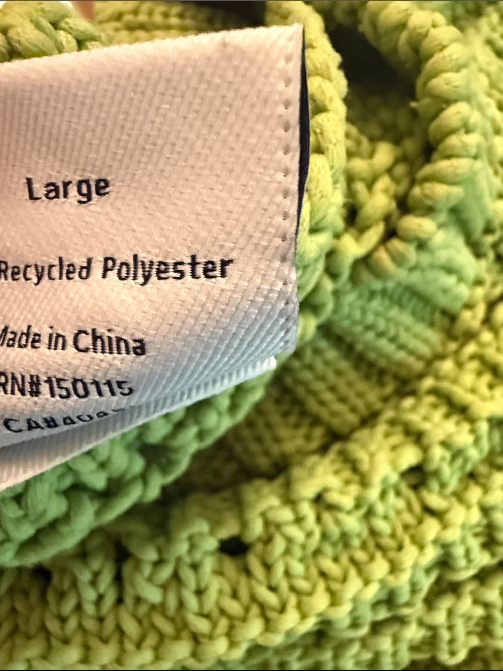 Varley Fillmore Knit Top Womens L Lime Green Cropped Boxy Fit Sweater Cottage